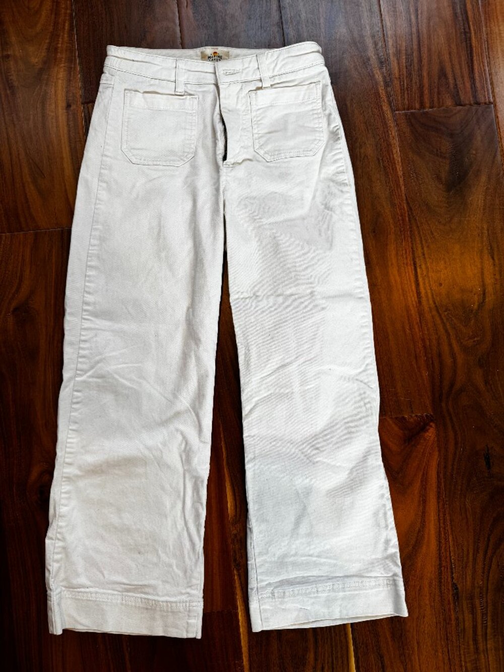 Marine Layer white jeans